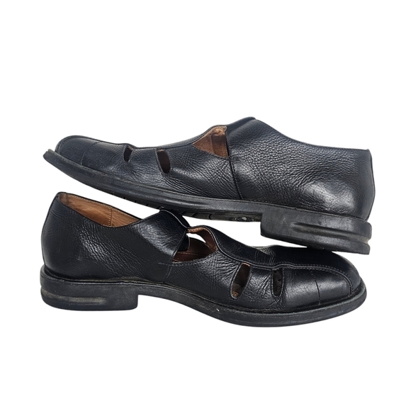 Sandro Fisherman Leather Sandals - Picture 7 of 8